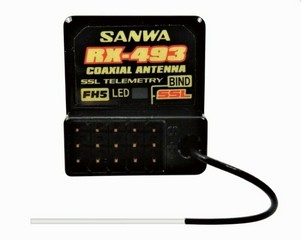 Sanwa 107A41373A - RX-493 Waterproof Telemetry Receiver FHSS-5