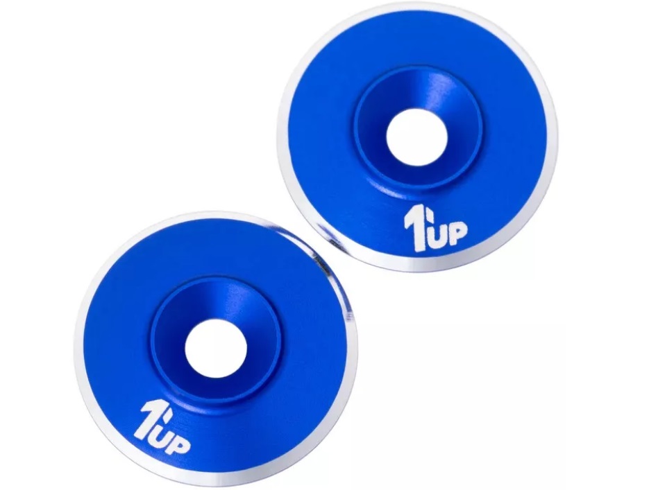 1UP Racing 820121 - LowPro UltraLite Wing Washers - Dark Blue (2)