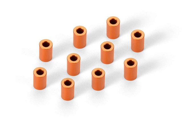 XRAY 303130-O - Alu Shim 3x6x9.0mm (10 pcs) - Orange