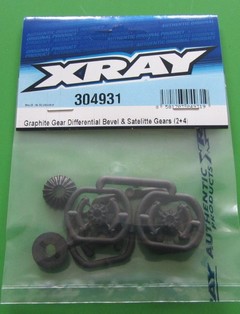 XRAY Graphite Gear Differential Bevel & Satelitte Gears (2+4)