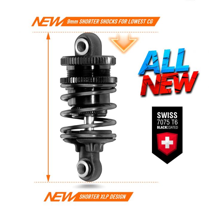 XRAY 308309-K - Xlp Alu Shock Absorber-Set - Black (2)