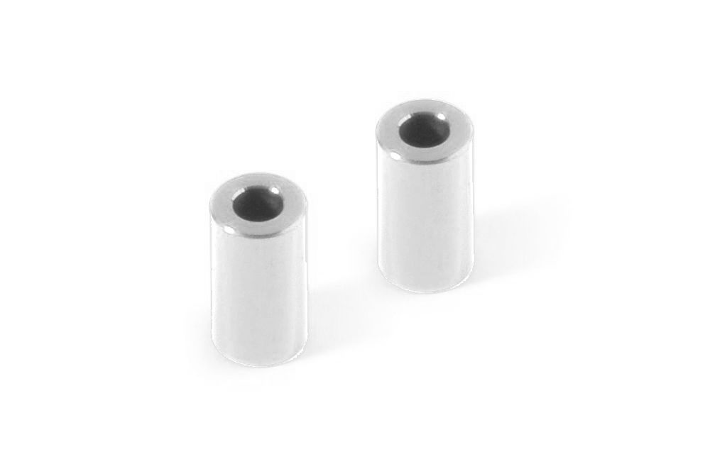 XRAY 333074 - X1'21 - Alu Mount 3x6x10.5mm - Silver colour (2 pcs)