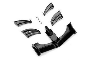 XRAY X1 Composite Adjustable Front Wing - Black - ETS Approved