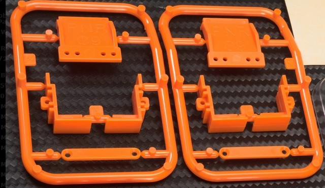 PN Racing 600521O - Body Mounting Kit Set Orange For PNR Concept C9 Body