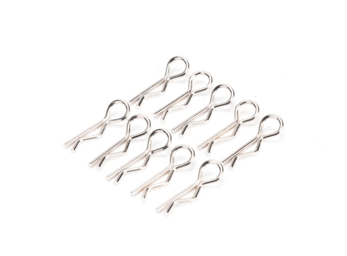 PN Racing Mini Ultra Body Clip 10pcs (Silver)