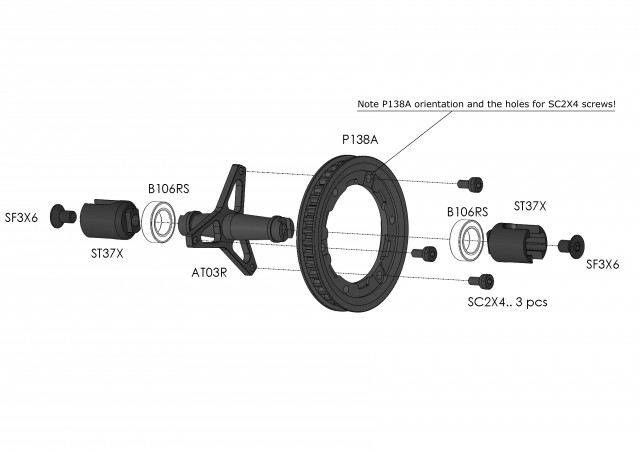 Awesomatix AT03R - Spool Axle