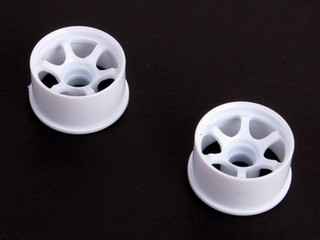 Atomic 20mm S6 Delrin Rim R0.5 Rear White (For MR-02/ 03)