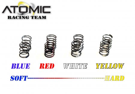 Atomic BZ3-UP08R - BZ3 Spring Set - Hard (1-Blue 2-Red 3-White 4-Yellow)