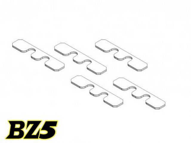 Atomic BZ5-22 - Battery Mount Shim 0.5mm (5 pcs)