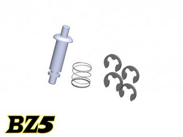 Atomic BZ5-29B - Servo Saver Shaft & E-clips & Spring