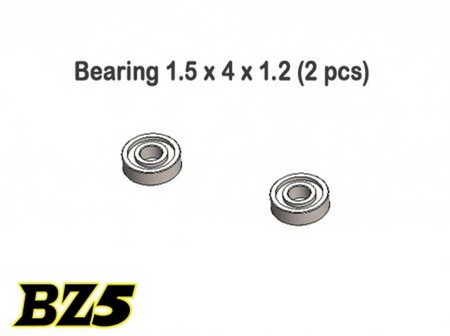 Atomic BZ5-36 - Bearing 1.5 x 4 x 1.2 (2 pcs)