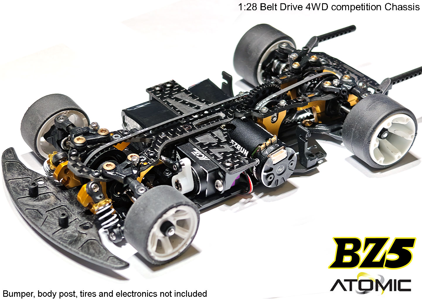 Atomic BZ5-KIT - BZ5 Belt Drive 4WD Chassis Kit (No electronics)
