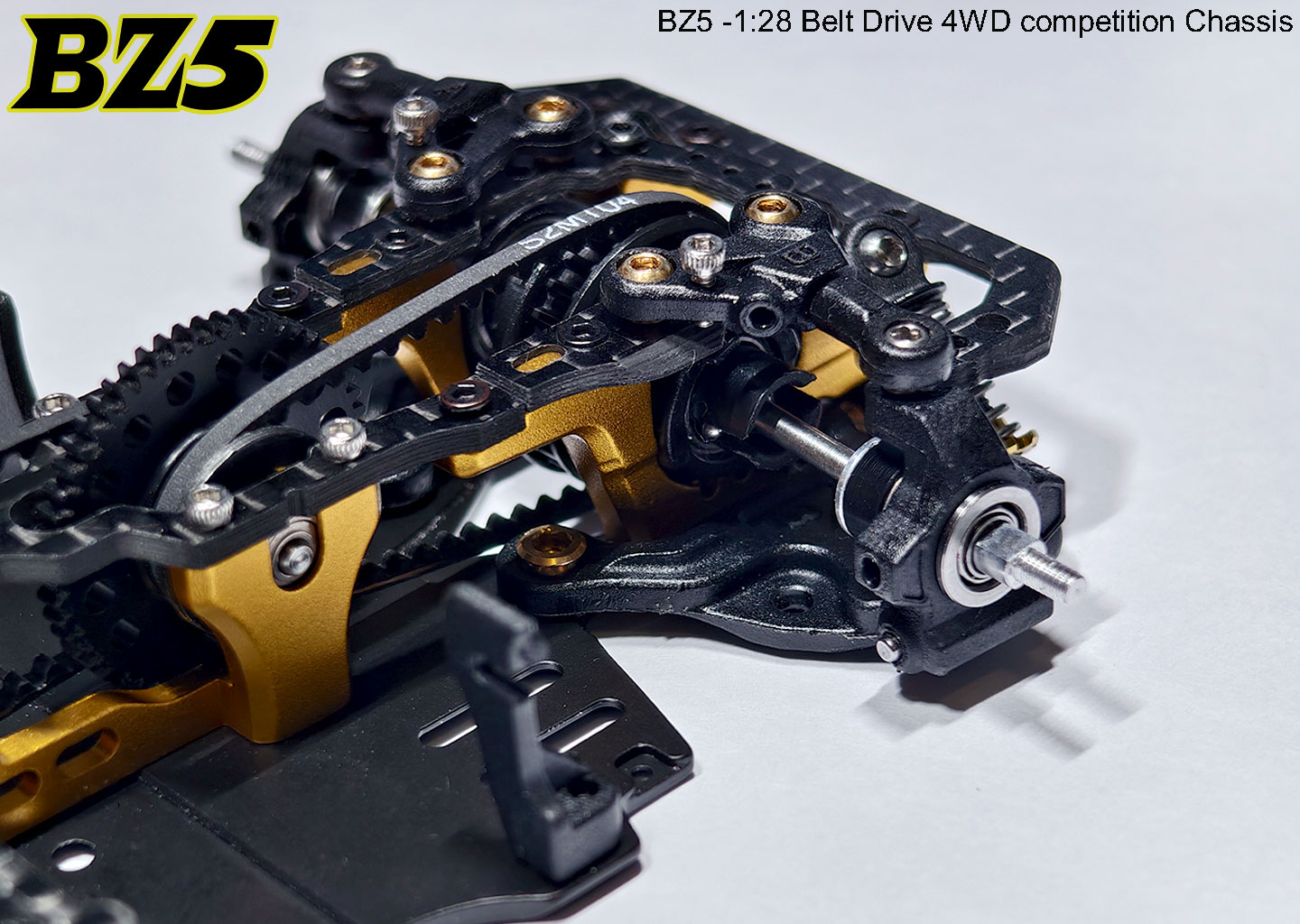 Atomic BZ5-KIT - BZ5 Belt Drive 4WD Chassis Kit (No electronics)