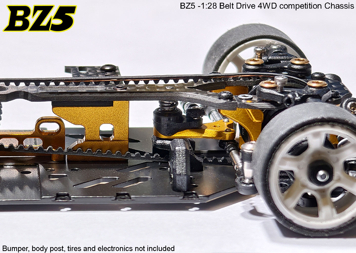 Atomic BZ5-KIT - BZ5 Belt Drive 4WD Chassis Kit (No electronics)