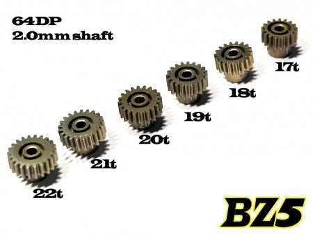 Atomic BZ5-UP17-CB - Hard Coated 64DP Pinion Set 17-22T (BZ5)