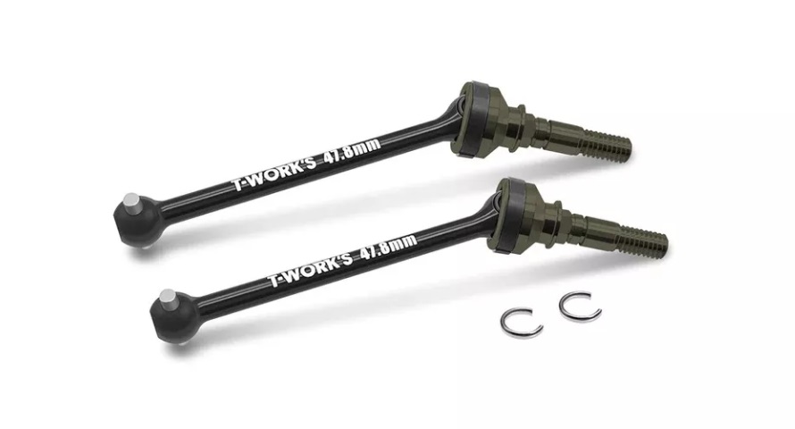 T-Work`s C-X423-AA - Aluminum CVD Set (47,8mm) Rear for Xray X4-2023 (2)