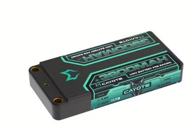 CAYOTE CA-392S145 - Racing 3900mAh 2S Shorty LiPo Akku 7,6V 145C 142g