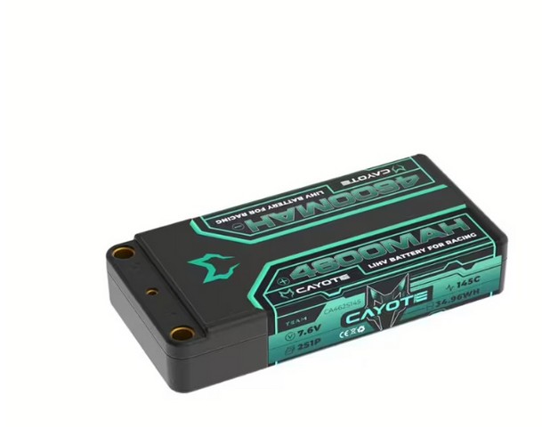 CAYOTE CA-462S145 - Racing 4600mAh 2S Shorty LiPo Battery 7,6V 145C 163g