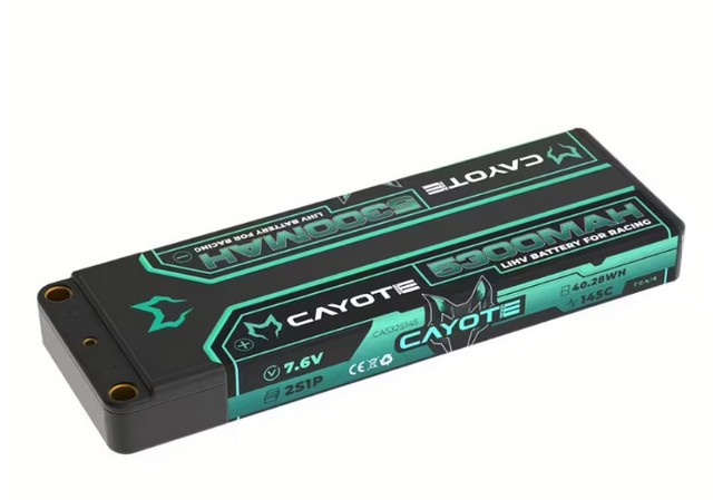 CAYOTE CA-532S145 - Racing 5300mAh 2S LiPo Battery 7,6V 145C 197g