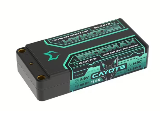 CAYOTE Racing CA-552S145 - 5500mAh 2S Shorty LiPo Battery 7,6V 145C 203g