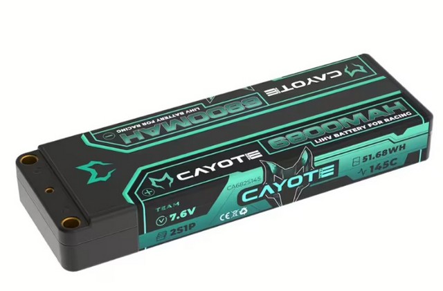 CAYOTE CA-682S145 - Racing 6800mAh 2S LiPo Battery 7,6V 145C 249g