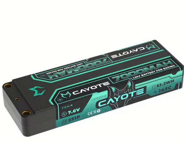 CAYOTE CA-702S145 - Racing 7000mAh 2S LiPo Battery 7,6V 145C 274g