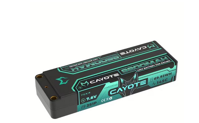 CAYOTE CA-922S145 - Racing 9200mAh 2S LiPo Battery 7,6V 145C 319g