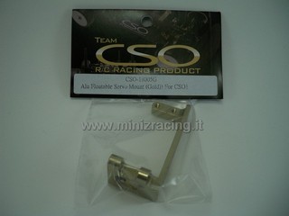 Team CSO Alu Option Floatable Servo Mount (Gold)