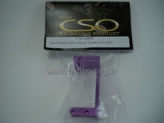 Team CSO Alu Option Floatable Servo Mount (Purple)