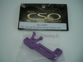 Team CSO CNC Alu One Pice Motor Mount (Purple) 1pcs