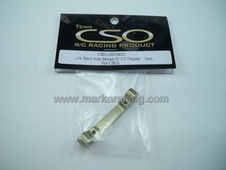 Team CSO Alu Rear Arm Mount D 3.0 Degree (Oro) per CSO1 V2 (1pcs)