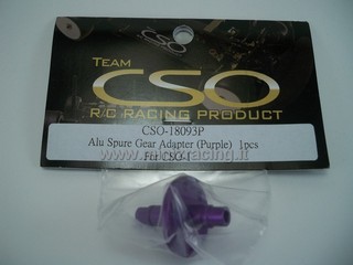 Team CSO Alu Spure Gear Adapter (Purple) 1pcs