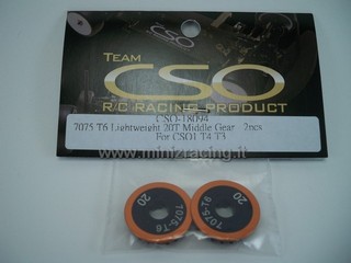 Team CSO Alu 7075 T6 Lightweight 20T Middle Gear (2pcs)