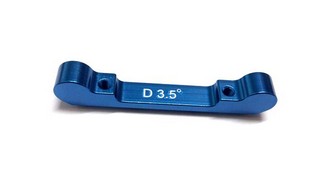 Team CSO Alu Rear Arm Mount D 3.5 Degree (Blu) For CSO1 V2 (1pcs)