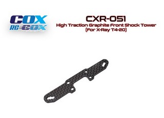 PPM-RC Racing COX High Traction Graphite Front Shock Tower (For X-Ray T4-20)