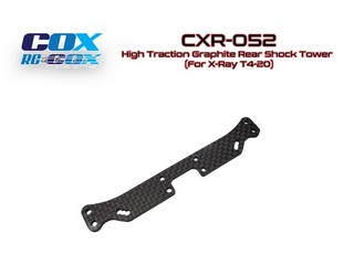 PPM-RC Racing COX High Traction Graphite Rear Shock Tower (For X-Ray T4-20)