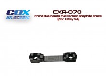 PPM-RC Racing CXR-070 - Front Bulkheads Full Carbon Graphite Brace (For X-Ray X4)