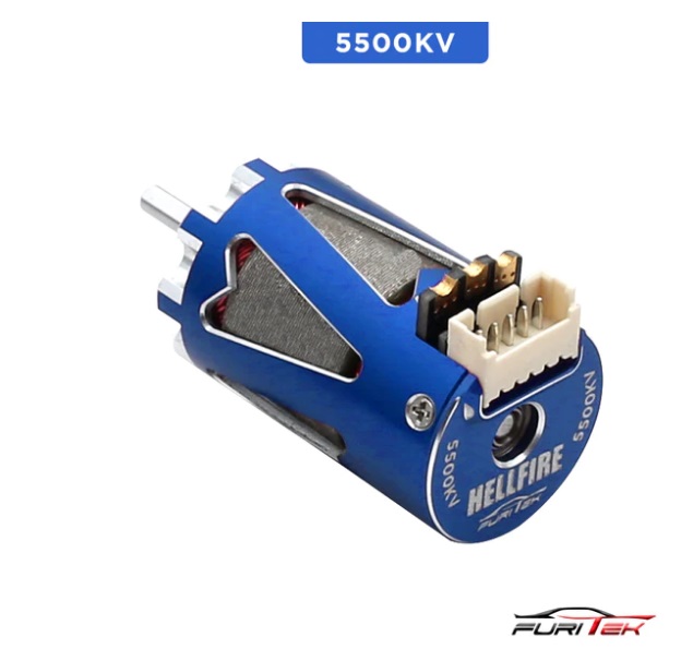 Furitek FUR-2188 - Hellfire 1410 5500kv Sensored Brushless Motor - Blue Color