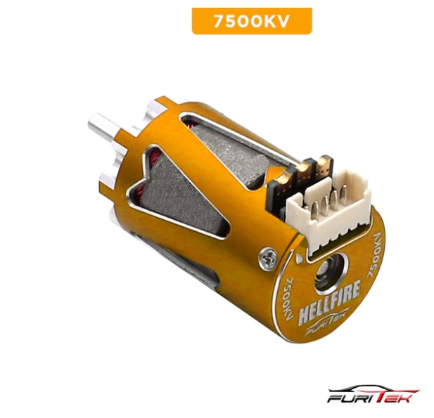 Furitek FUR-2191 - Hellfire 1410 7500kv Sensored Brushless Motor - Gold Color