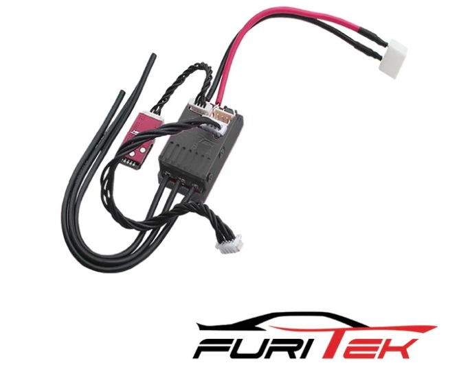 Furitek FUR-2206 - Cyclos 2S Lipo 20A/40A Brushless Sensored ESC for Drift/Race and Bluetooth (with Aluminum Black Case)