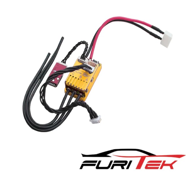 Furitek FUR-2208 - Cyclos 2S Lipo 20A/40A Brushless Sensored ESC for Drift/Race and Bluetooth (With Aluminum Gold Case) - Clicca l'immagine per chiudere