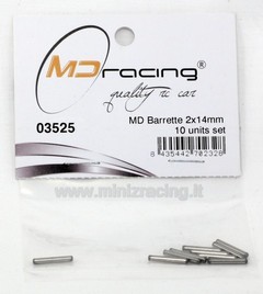 MD Racing MD Barrette 2x14mm Set (10 units)