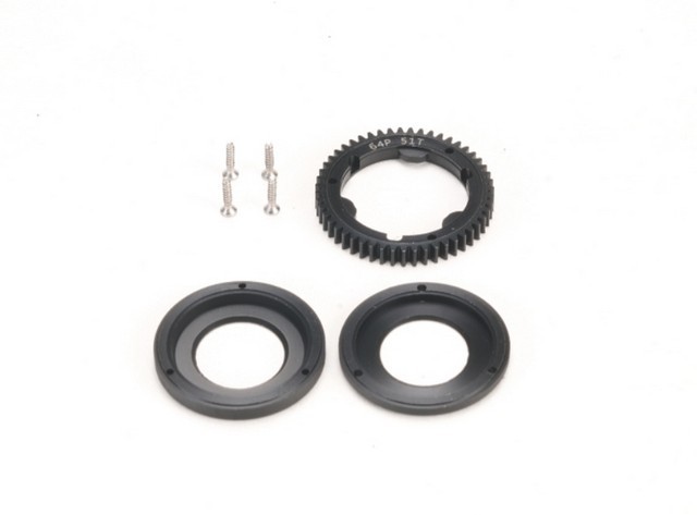 PN Racing Mini-Z Enclosed Cover Kit Spur Gear 64P 51T for Gear Differential