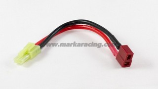 Marka Racing Cavo Adattatore M-MiniTamiya a F-T Plug 14AWG/2mm-10cm (1Pz)