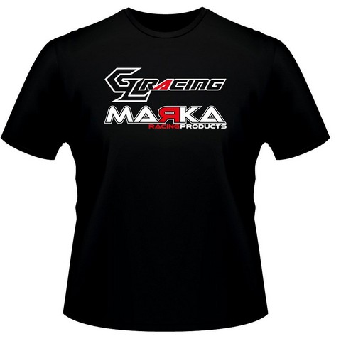 Marka Racing Maglietta Marka + GL Racing - Black (S)