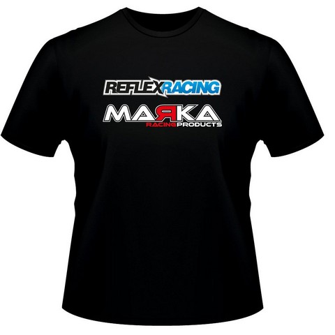 Marka Racing Maglietta Marka + REFLEX RACING - Black (XL) - Clicca l'immagine per chiudere