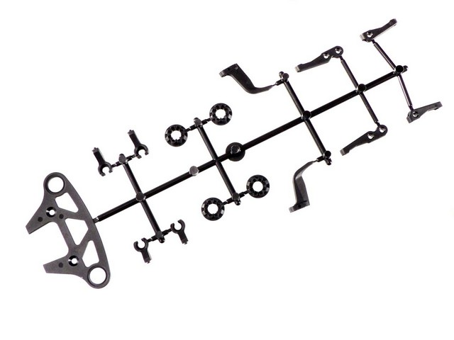 Mugen Seiki MTCR Bumper Plate, Body Stopper, Shock Mount, Body Adjuster, ARB - Clicca l'immagine per chiudere