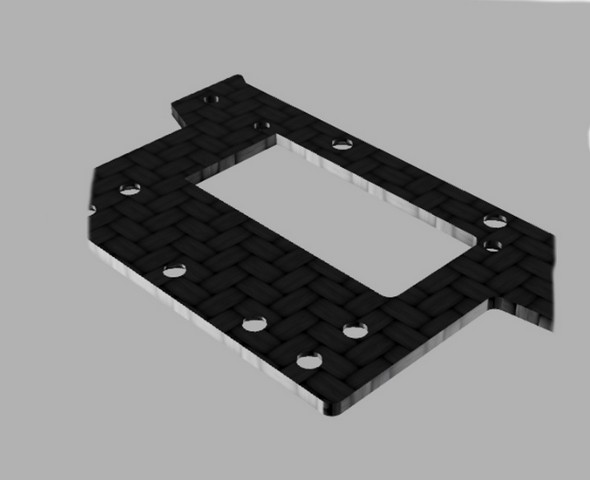 MWX RF-PD-004C - Formula R1 CARBON POD PLATE