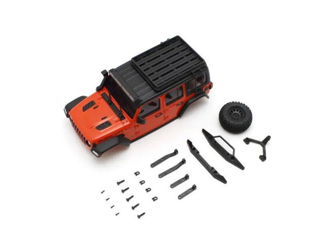 Kyosho MXB08MO - Bodyshell Jeep Wrangler Rubicon Mini-Z 4X4 MX01 M.Orange - Clicca l'immagine per chiudere