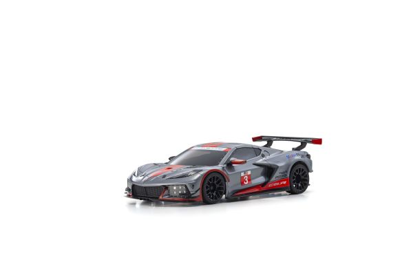 Kyosho MZP244GMR - Autoscale Mini-Z Chevrolet Corvette C8R Gun Metal/White (W-MM)